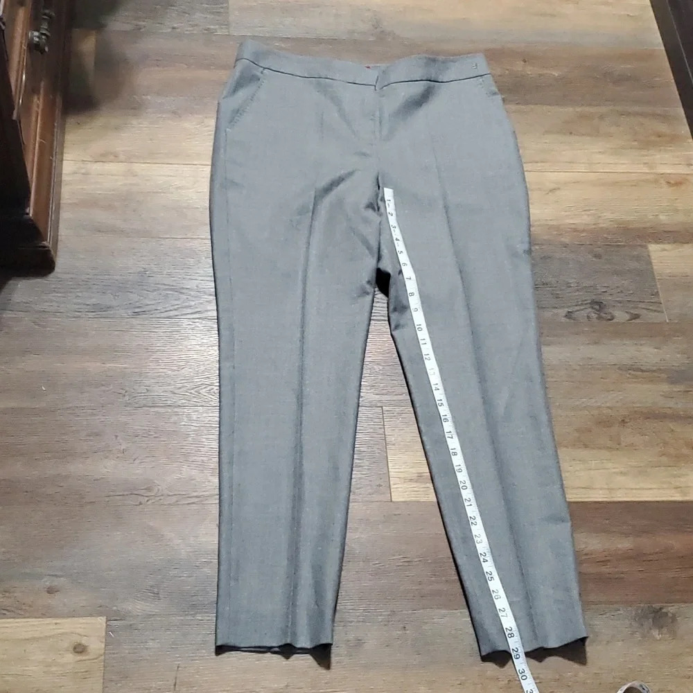 Carolina Herrera grey soft light wool dress pants trousers NWT